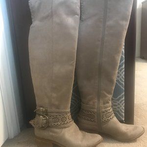 Not Rated Over the Knee Suede Boots